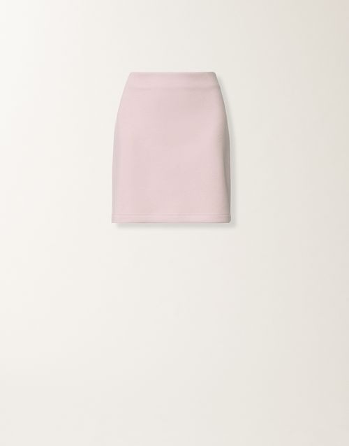 Mini skirt in cashmere scuba, lilac pink