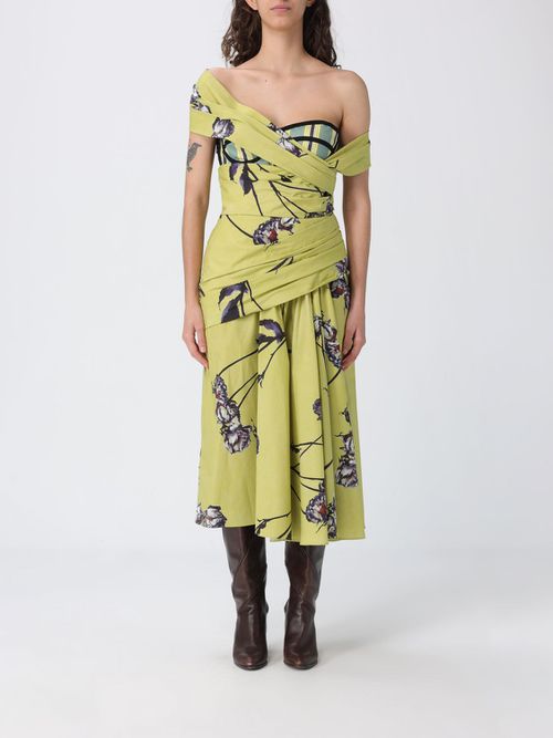 Dress Woman color Lime
