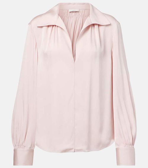 Silk-blend blouse