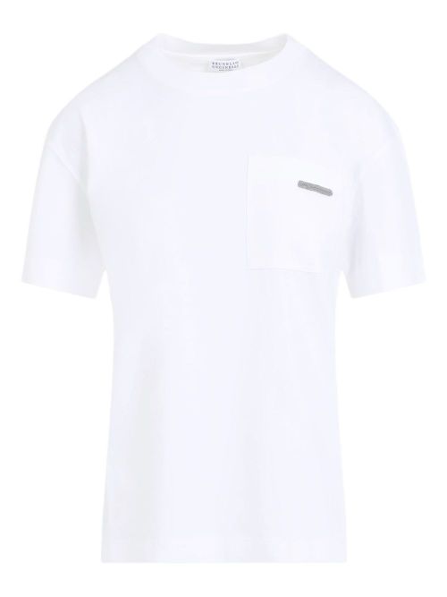 Pocket-detail t-shirt - White