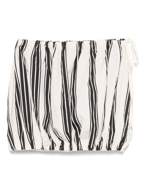 Striped mini skirt - Black