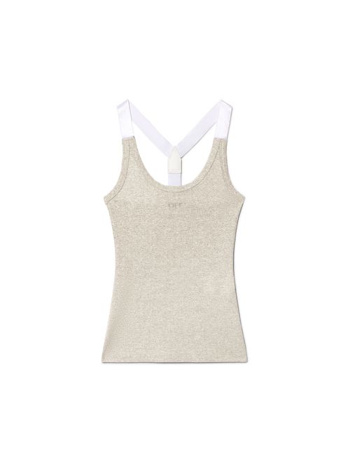 Silver Lurex Tank Top - Female T