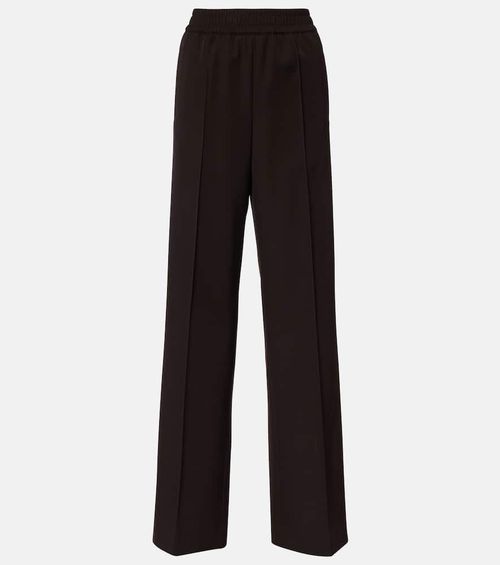 Virgin wool wide-leg pants