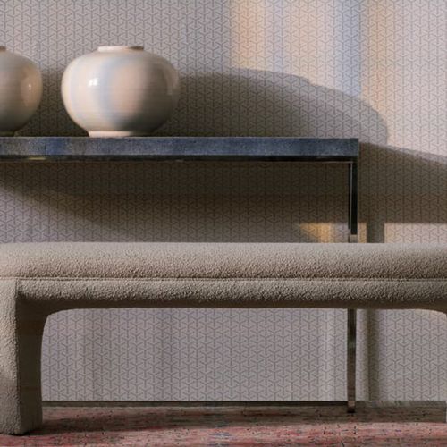 Tilda Bench, Chair, Dark Neutral - Andrew Martin Boucle