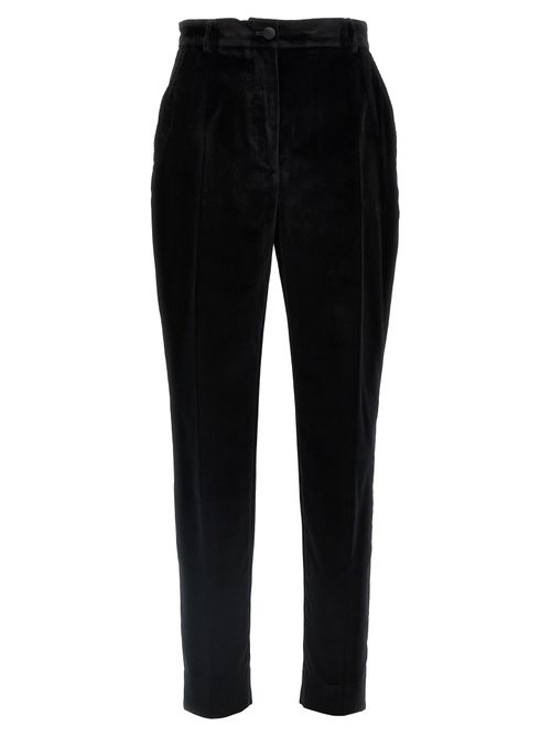 Velvet Trousers — Black