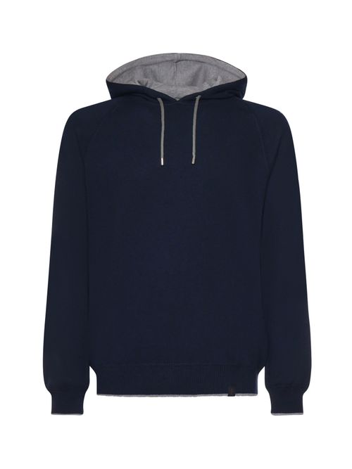 Cotton And Cashmere Zip-up Sweatshirt