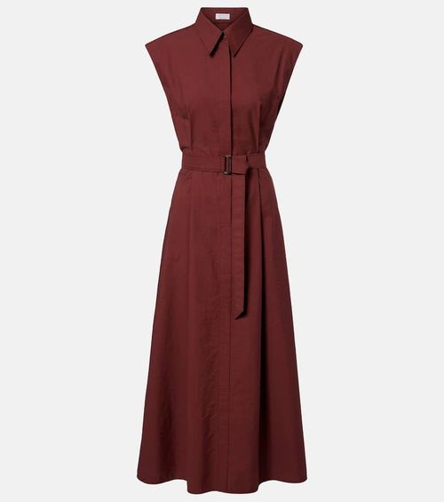 Monili cotton-blend midi dress
