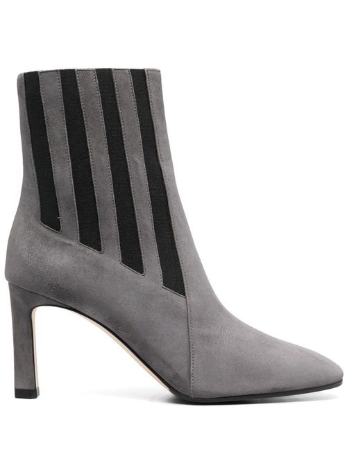Two-tone suede ankle boots - Grey