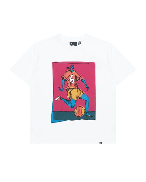 By Parra Kicked Around T-Shirt in White - White. S also in M, L, XL/1X, XXL/2X