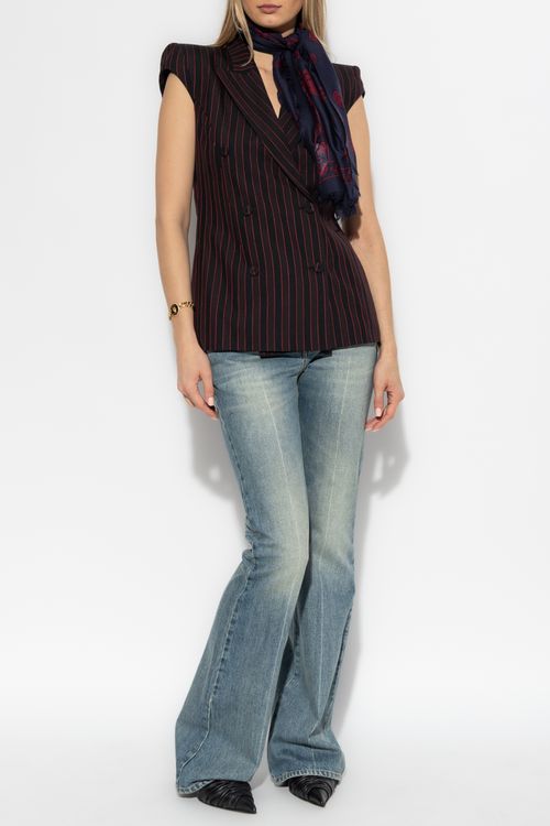 Jeans With Slightly Flared Legs, Women's, Blue