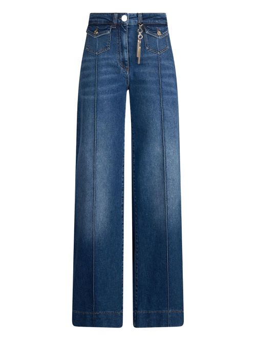 Ironed-pleat jeans - Blue