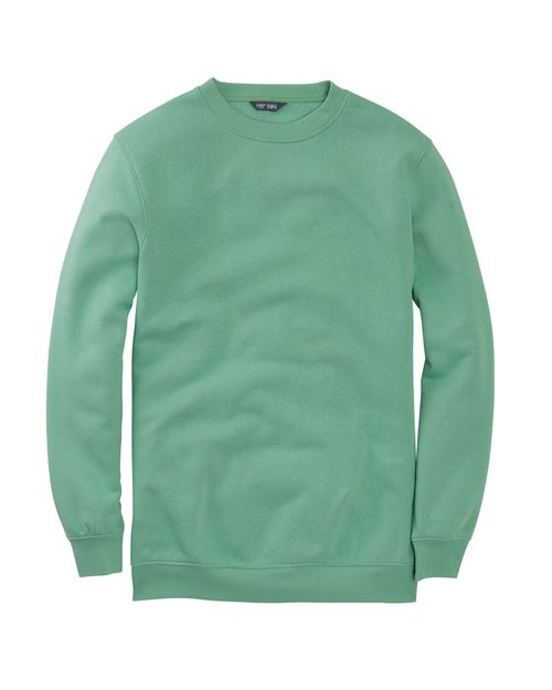 Crew Neck Sweatshirt in Green, Cotton/Polyester