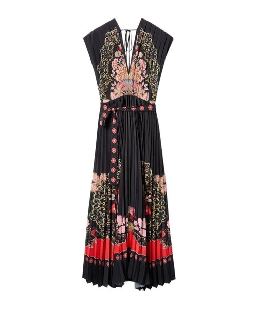 La Doublej Accordion Pleated Maxi Dress