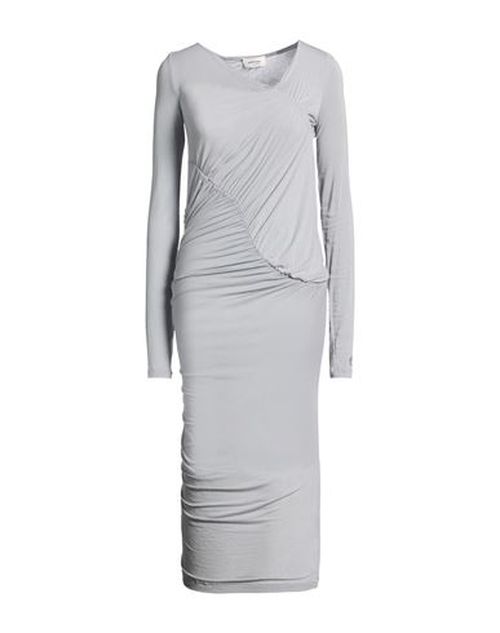 Woman Maxi dress Grey Size 6 Viscose, Elastane
