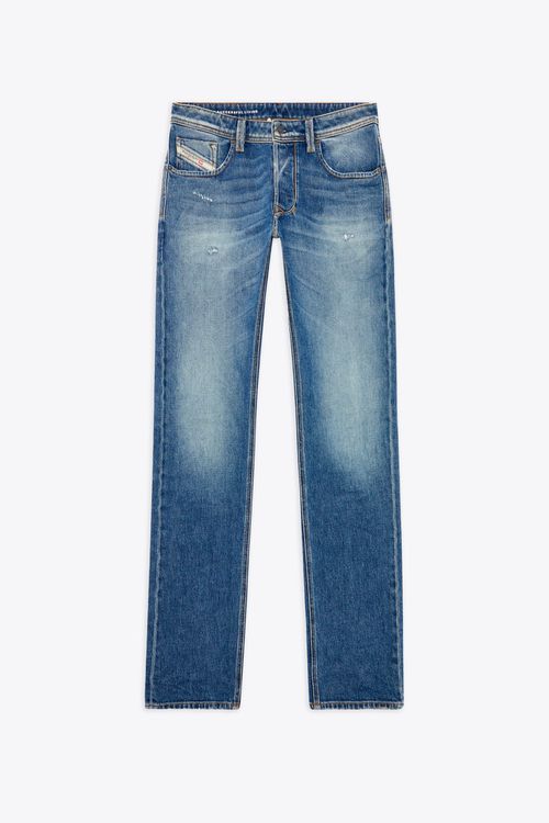 1985 Larkee L.32 Medium blue washed 5-pocket jeans with rips - 1985 Larkee