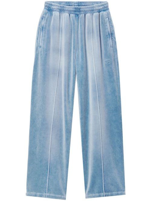 Velvet track pants - Blue