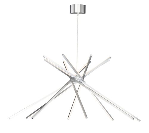 Satin Aluminum LED Pendant from the Alumilux Aster Collection