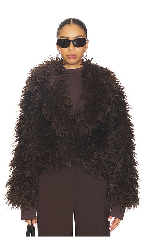 Steve Madden Inaya Coat in Brown. - L also in