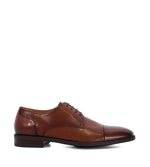 Wide fit suffix in dark tan-Brown