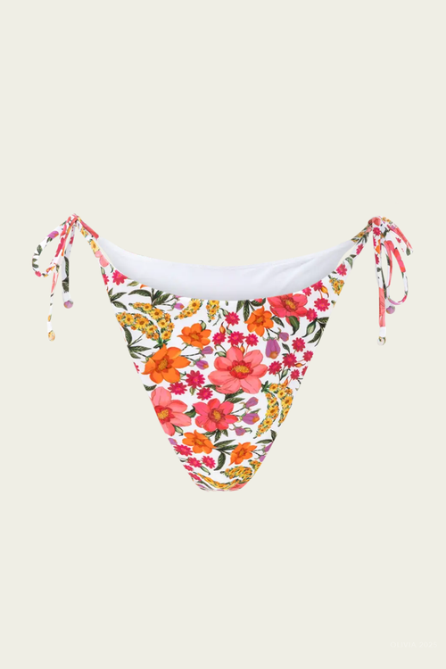 Banana Flowers Tie Side Bikini Bottom