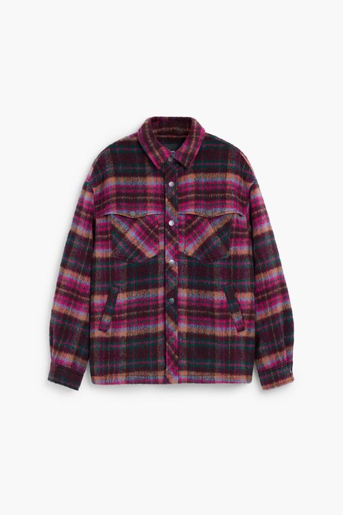Checkered jacket with pocket