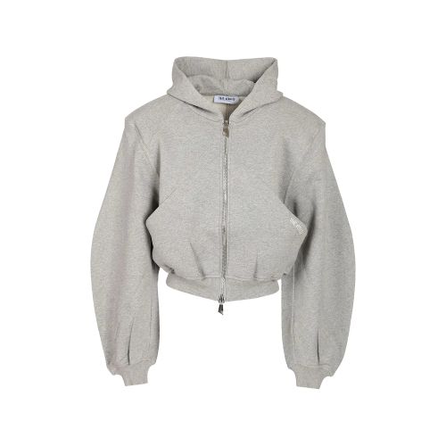 Logo-embroidered Zip-up Hoodie