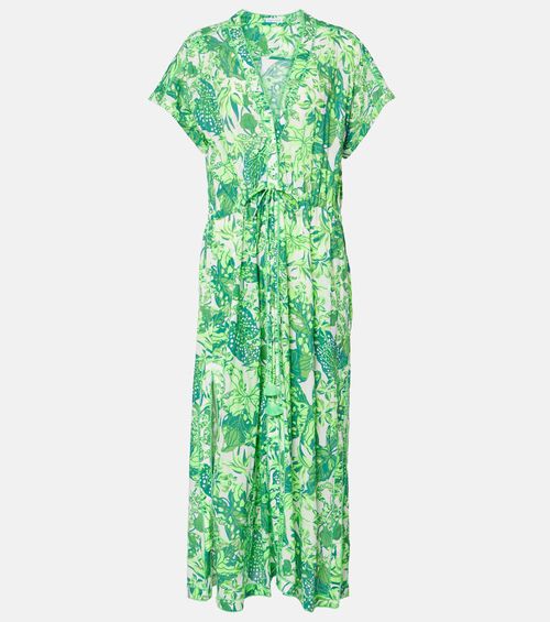Clea printed halterneck maxi dress
