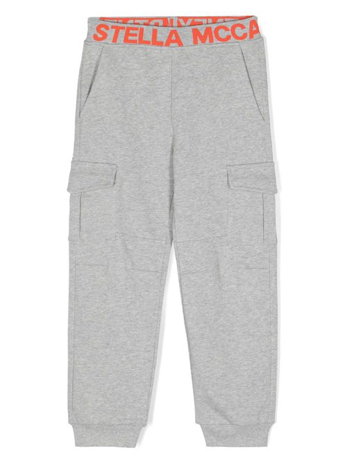 Logo-waistband track pants - Grey