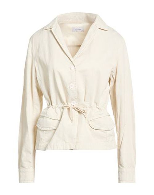Woman Jacket Beige Size L Cotton, Linen, Elastane