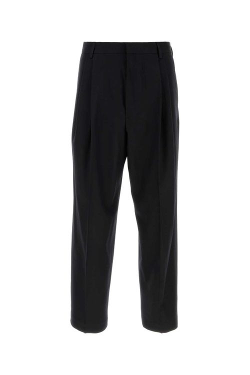 Wool Trousers — Black