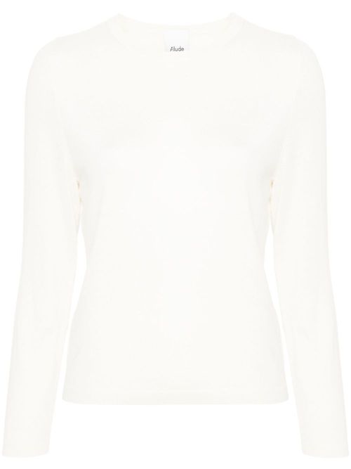Fine-knit virgin wool jumper - Neutrals