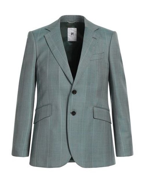Man Blazer Green Size 38 Virgin Wool