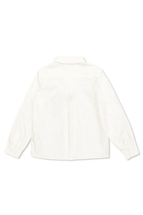 Shirt With Embroidery, Unisex, White
