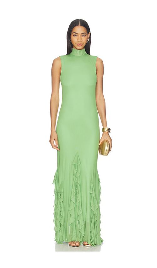 Especia Aneta Mountain Long Dress in Green. - S also in XS, M