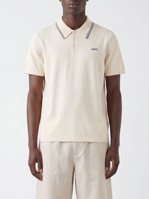 A. P.C. Polo Shirt Men color Beige
