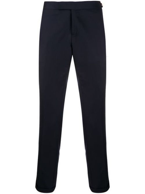 Super 120s twill side tab trousers