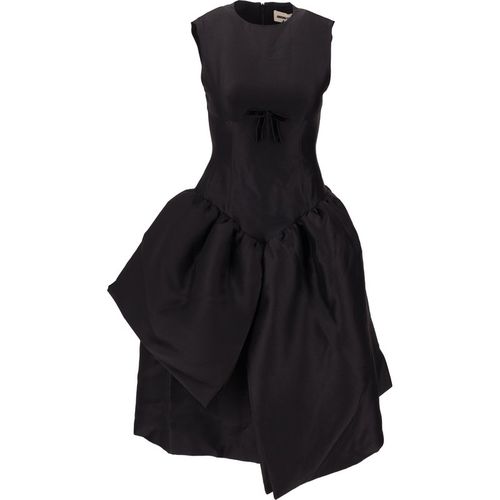Shushu Tong Abendkleid mit gesmoktem Einsatz