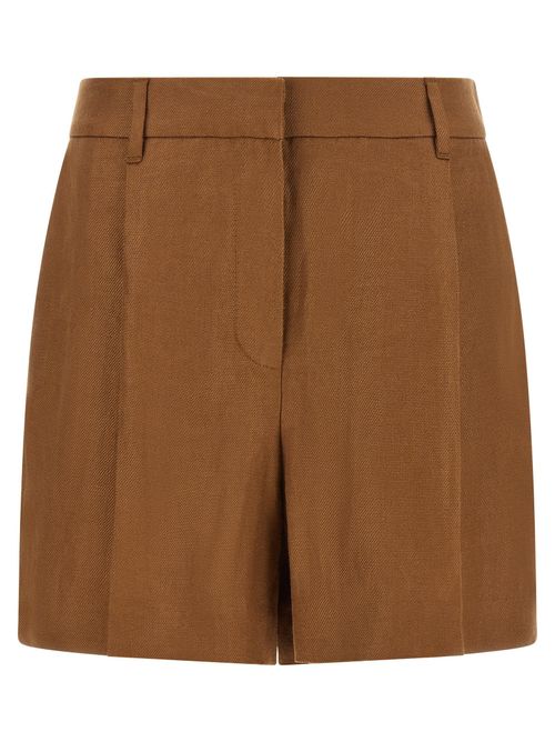 Monile Bermuda Shorts — Tobacco brown