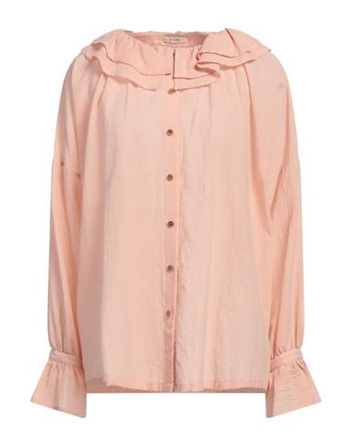 Woman Shirt Light pink Size 8 Cotton
