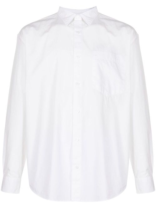Long-sleeve cotton shirt - White
