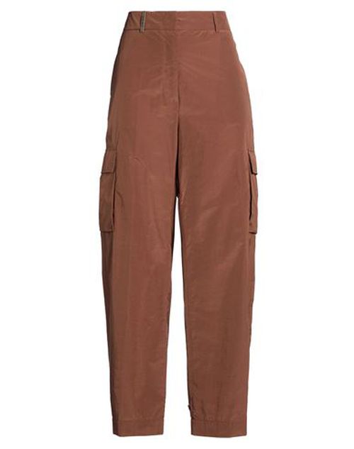 Woman Pants Tan Size 12 Cotton, Polyester