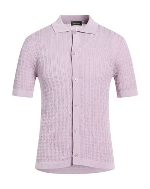 Man Shirt Lilac Size 38 Cotton