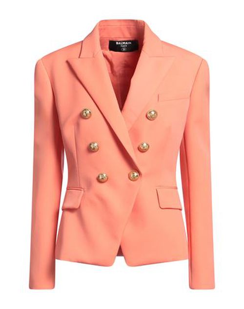 Woman Blazer Salmon pink Size 2 Virgin Wool