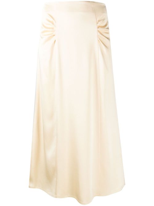 Vaniki satin-weave skirt - Yellow