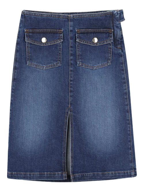 Denim midi skirt - Blue