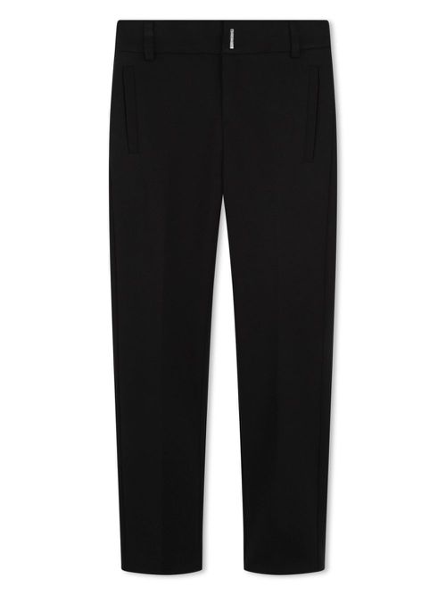 Mid-rise tailored trousers - Black