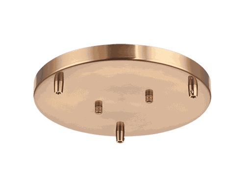 Matteo Multi Ceiling Canopy Line Voltage Lighting Accessory In Aged Gold Bra