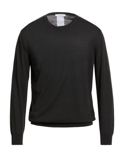 Man Sweater Black Size 44 Cotton
