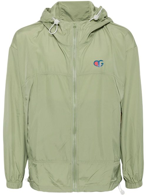 Logo-print lightweight jacket - Green