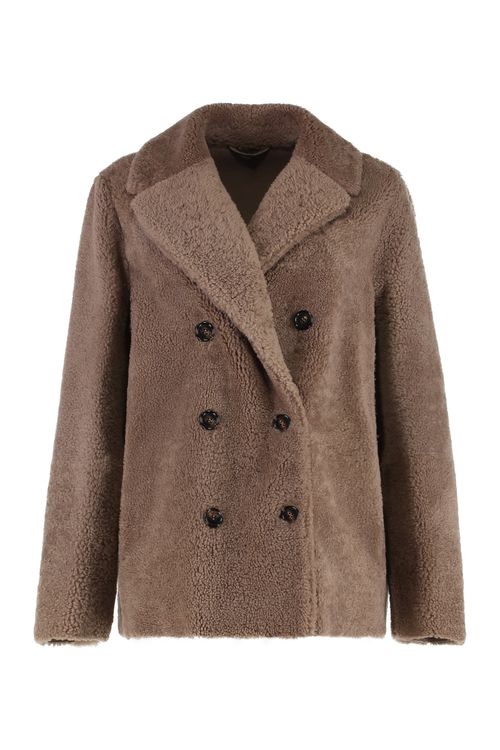 S MAX MARA Futura Double-breasted Shearling Coat